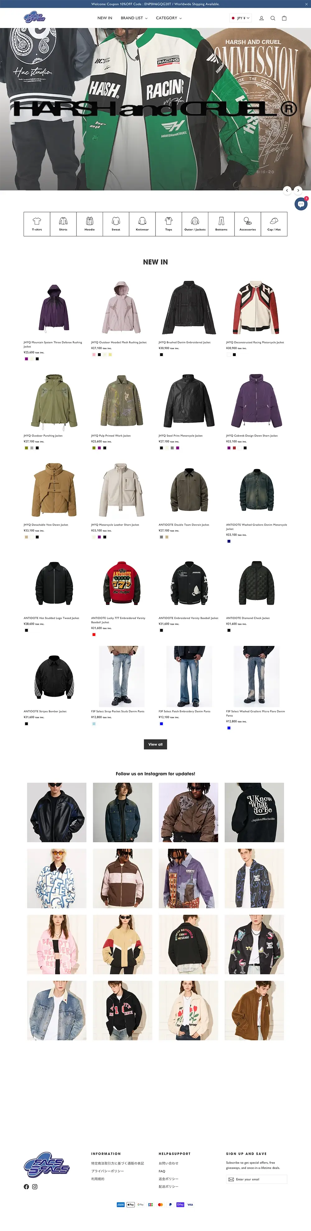 Face 3 FaceのPCサイト