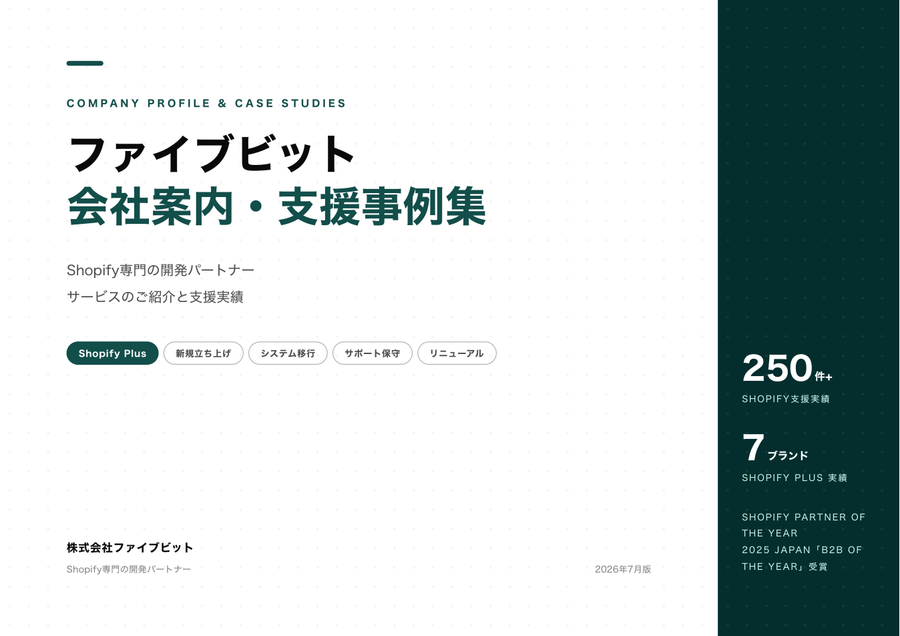 ファイブビット 会社案内・支援事例集 収録ページの見本1